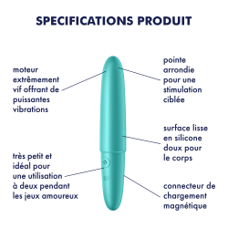 Satisfyer Vibro Ultra Power Bullet 6 Satisfyer Turquoise